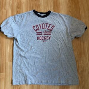Gray Vintage Coyotes Hockey Tee Shirt